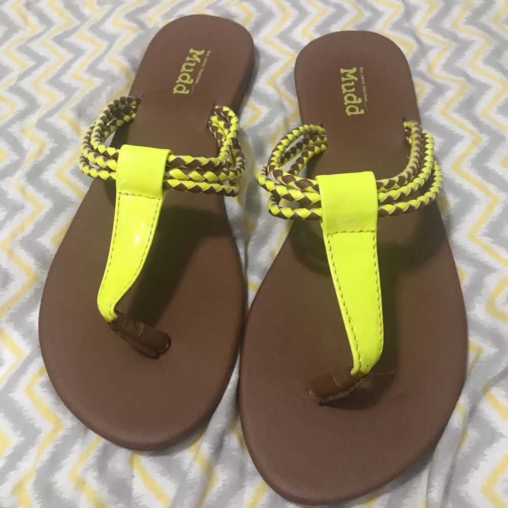 Mudd Yellow Sandals